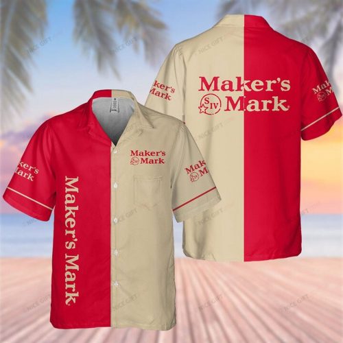 Maker’s Mark 3D Button 3D Button Hawaiian Shirt Gift for Men Dad Father Gift for Men Dad Father 3HS-W3G4