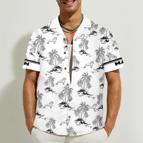 MAN 3D Button 3D Button Hawaiian Shirt Gift for Men Dad Father Gift for Men Dad Father