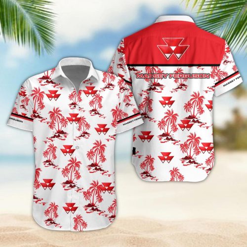 Massey Ferguson 3D Button 3D Button Hawaiian Shirt Gift for Men Dad Father Gift for Men Dad Father