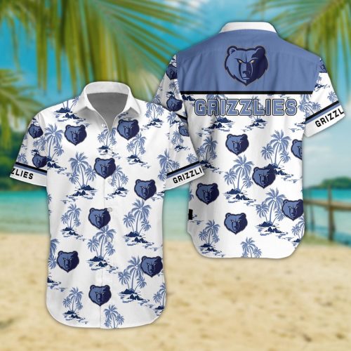 Memphis Grizzlies 3D Button Hawaii Shirt Gift for Men Dad Father