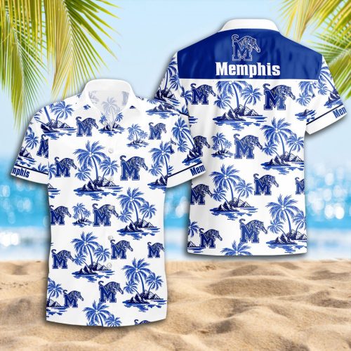 Memphis Tigers 3D Button Hawaii Shirt Gift for Men Dad Father