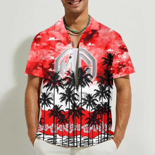 MG 3D Button Hawaii Shirt Gift for Men Dad Father