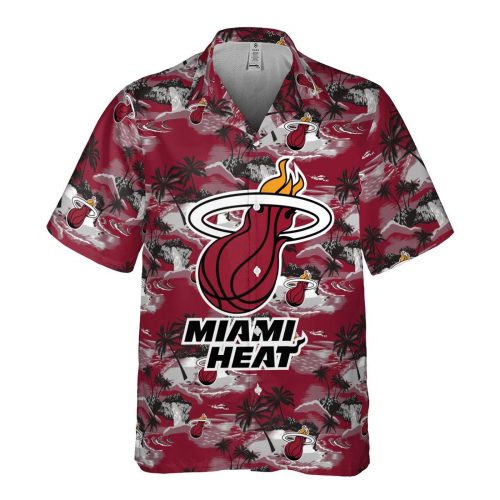 Miami Heat 3D Button 3D Button Hawaiian Shirt Gift for Men Dad Father Gift for Men Dad Father SH2