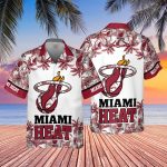 Miami Heat 3D Button 3D Button Hawaiian Shirt Gift for Men Dad Father Gift for Men Dad Father V24