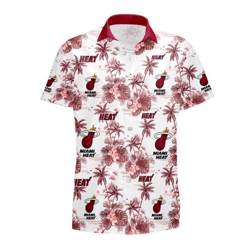 Miami Heat 3D Button 3D Button Hawaiian Shirt Gift for Men Dad Father Gift for Men Dad Father V50