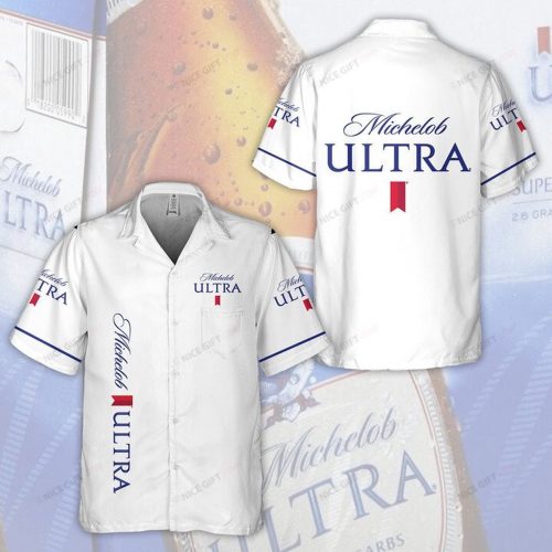 Michelob ULTRA 3D Button 3D Button Hawaiian Shirt Gift for Men Dad Father Gift for Men Dad Father 3HS-H6H6