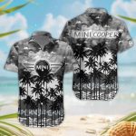 Mini cooper 3D Button Hawaii Shirt Gift for Men Dad Father