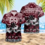 Mississippi State Bulldog 3D Button 3D Button Hawaiian Shirt Gift for Men Dad Father Gift for Men Dad Father Trending Summer