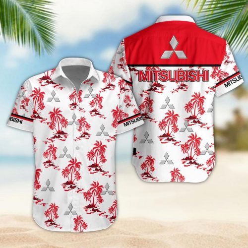 Mitsubishi 3D Button 3D Button Hawaiian Shirt Gift for Men Dad Father Gift for Men Dad Father