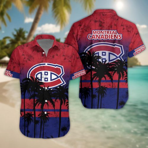 Montreal Canadiens 3D Button Hawaii Shirt Gift for Men Dad Father