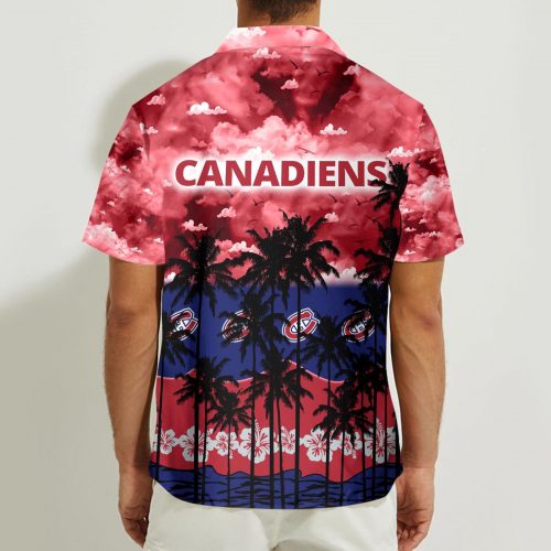 Montreal Canadiens 3D Button 3D Button Hawaiian Shirt Gift for Men Dad Father Gift for Men Dad Father