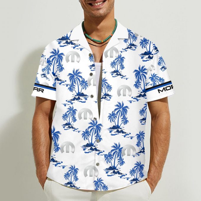 Mopar 3D Button 3D Button Hawaiian Shirt Gift for Men Dad Father Gift for Men Dad Father