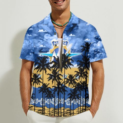 MV Agusta 3D Button Hawaii Shirt Gift for Men Dad Father