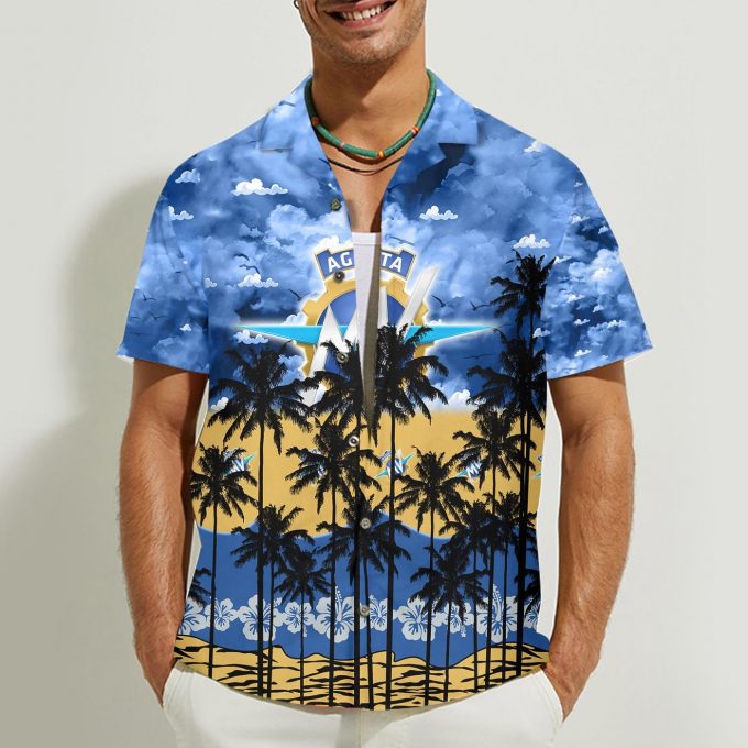 MV Agusta 3D Button Hawaii Shirt Gift for Men Dad Father