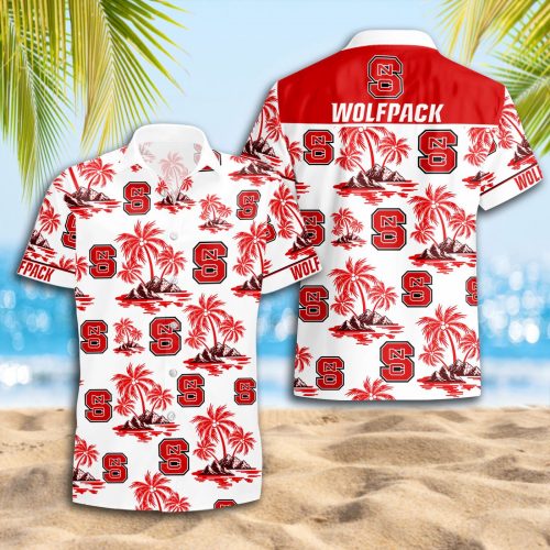 NC State Wolfpack 3D Button Hawaii Shirt Gift for Men Dad Father