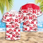 Nebraska Cornhuskers 3D Button Hawaii Shirt Gift for Men Dad Father