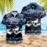 Nevada Wolf Pack 3D Button 3D Button Hawaiian Shirt Gift for Men Dad Father Gift for Men Dad Father Trending Summer
