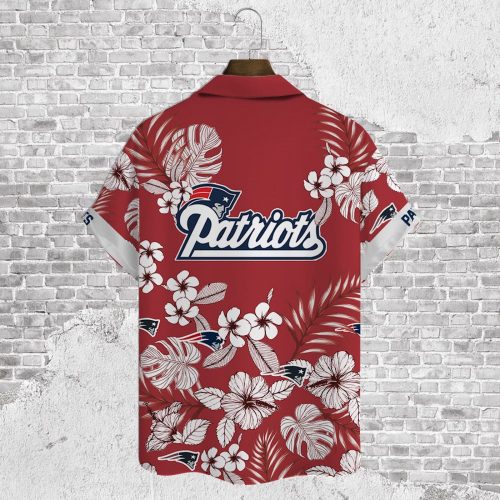 New England Patriots 2023 AOP 3D Button 3D Button Hawaiian Shirt Gift for Men Dad Father Gift for Men Dad Father V32