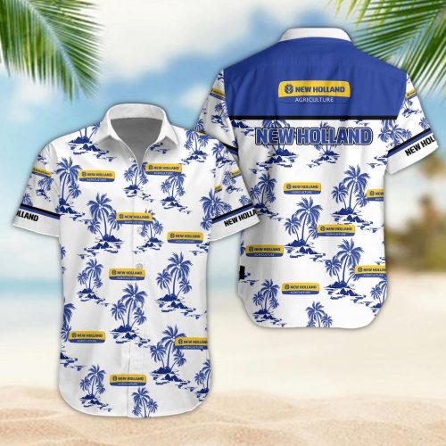 New Holland 3D Button 3D Button Hawaiian Shirt Gift for Men Dad Father Gift for Men Dad Father
