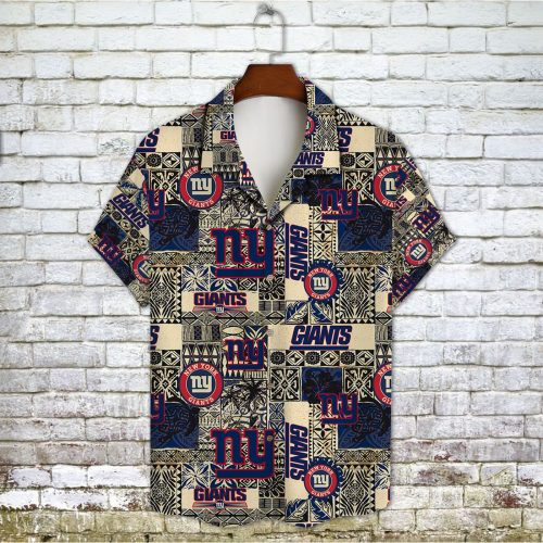 New York Giants 2023 AOP 3D Button 3D Button Hawaiian Shirt Gift for Men Dad Father Gift for Men Dad Father V14