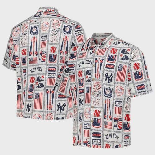 New York Yankees Americana Celebration Hawaiian Shirt