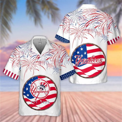 New York Yankees Stars & Stripes Celebration Hawaiian Shirt