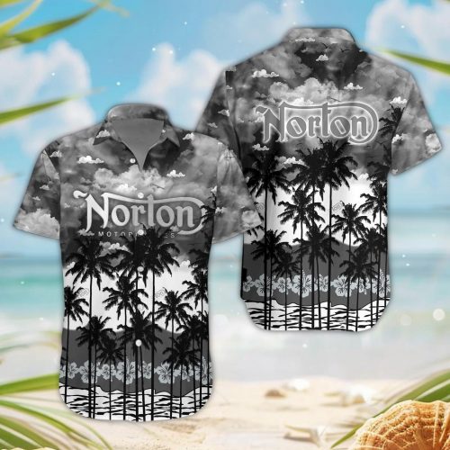 Norton 3D Button Hawaii Shirt Gift for Men Dad Father