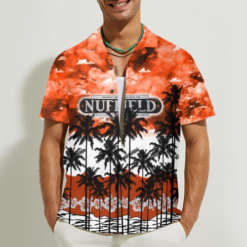 Nuffield 3D Button Hawaii Shirt Gift for Men Dad Father