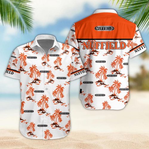Nuffield 3D Button 3D Button Hawaiian Shirt Gift for Men Dad Father Gift for Men Dad Father
