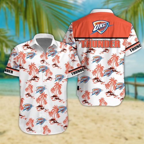 Oklahoma City Thunder 3D Button Hawaii Shirt Gift for Men Dad Father