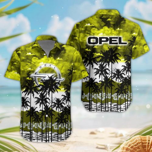 Opel 3D Button Hawaii Shirt Gift for Men Dad Father