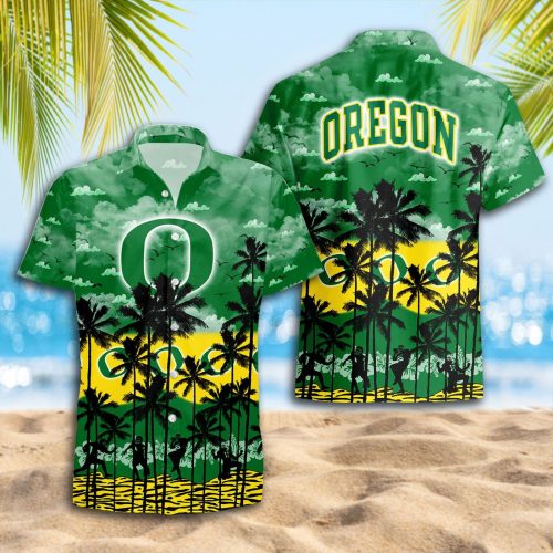 Oregon Ducks 3D Button 3D Button Hawaiian Shirt Gift for Men Dad Father Gift for Men Dad Father Trending Summer