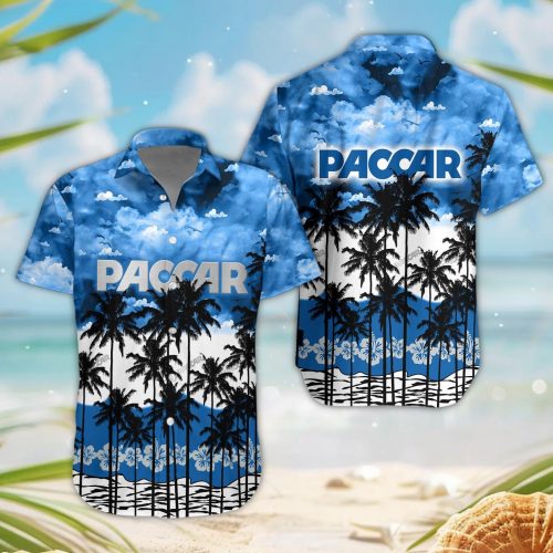 Paccar 3D Button Hawaii Shirt Gift for Men Dad Father