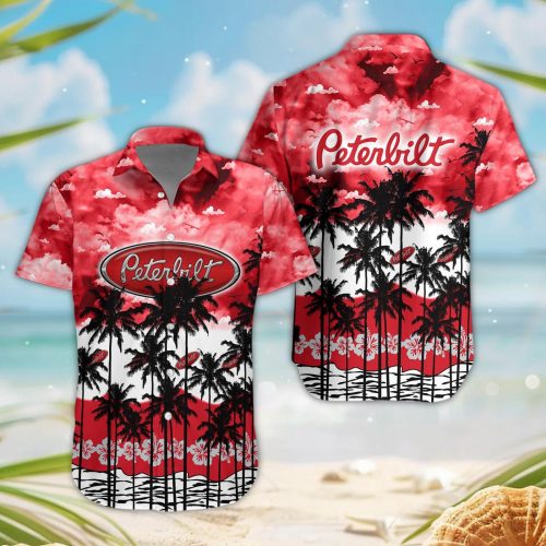 Peterbilt 3D Button Hawaii Shirt Gift for Men Dad Father
