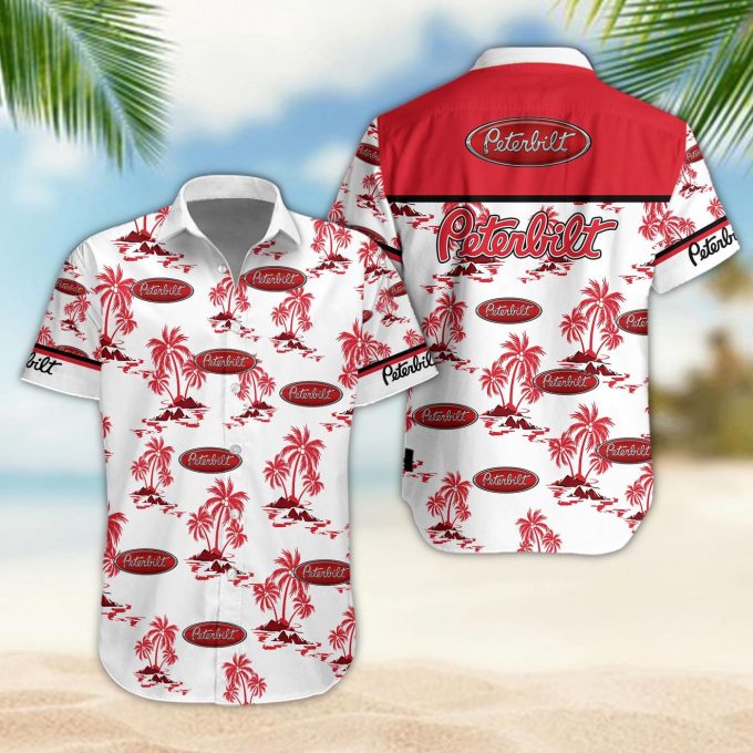 Peterbilt 3D Button 3D Button Hawaiian Shirt Gift for Men Dad Father Gift for Men Dad Father