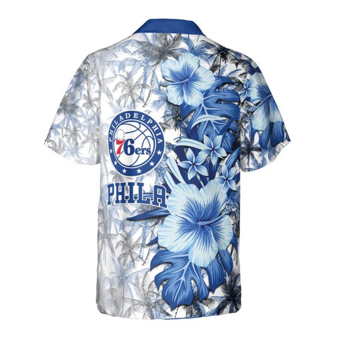 Philadelphia 76ers 3D Button 3D Button Hawaiian Shirt Gift for Men Dad Father Gift for Men Dad Father SH2