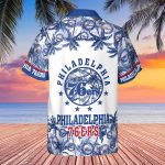 Philadelphia 76ers 3D Button 3D Button Hawaiian Shirt Gift for Men Dad Father Gift for Men Dad Father V11