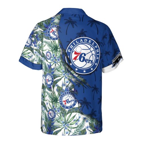 Philadelphia 76ers 3D Button 3D Button Hawaiian Shirt Gift for Men Dad Father Gift for Men Dad Father V15