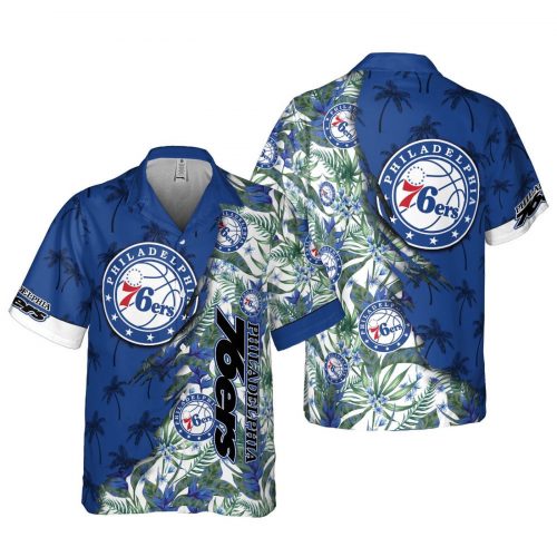 Philadelphia 76ers 3D Button 3D Button Hawaiian Shirt Gift for Men Dad Father Gift for Men Dad Father V15