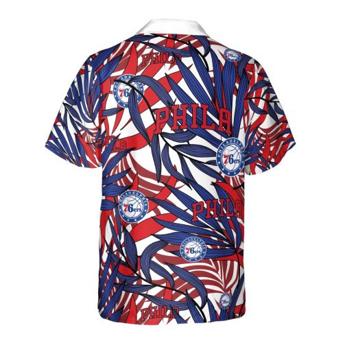 Philadelphia 76ers 3D Button 3D Button Hawaiian Shirt Gift for Men Dad Father Gift for Men Dad Father V33