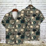 Philadelphia Eagles 2023 AOP 3D Button 3D Button Hawaiian Shirt Gift for Men Dad Father Gift for Men Dad Father V16