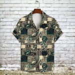 Philadelphia Eagles 2023 AOP 3D Button 3D Button Hawaiian Shirt Gift for Men Dad Father Gift for Men Dad Father V16