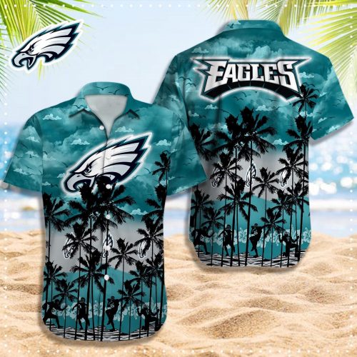 Philadelphia Eagles 3D Button 3D Button Hawaiian Shirt Gift for Men Dad Father Gift for Men Dad Father 08