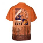Phoenix Suns EL Valle On Orange Background Print 3D 3D Button 3D Button Hawaiian Shirt Gift for Men Dad Father Gift for Men Dad Father