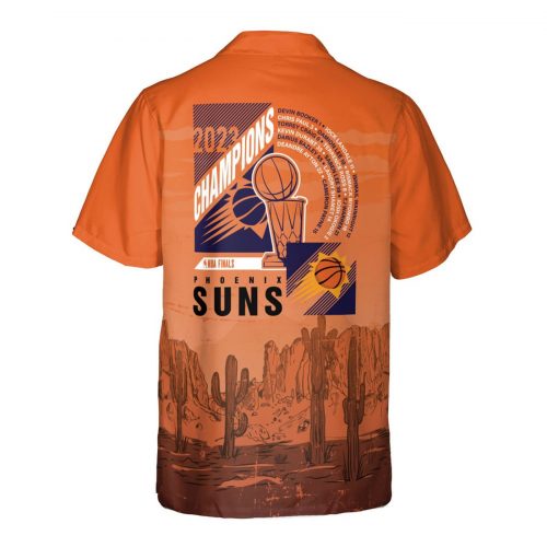 Phoenix Suns EL Valle On Orange Background Print 3D 3D Button 3D Button Hawaiian Shirt Gift for Men Dad Father Gift for Men Dad Father