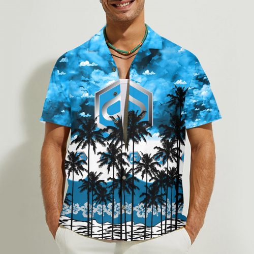 Piaggio 3D Button Hawaii Shirt Gift for Men Dad Father