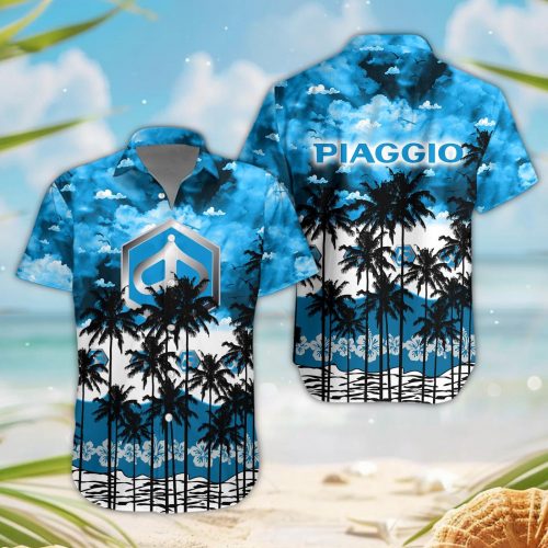 Piaggio 3D Button Hawaii Shirt Gift for Men Dad Father