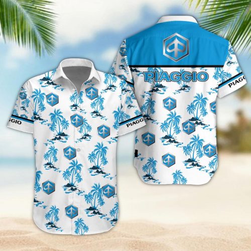 Piaggio 3D Button 3D Button Hawaiian Shirt Gift for Men Dad Father Gift for Men Dad Father