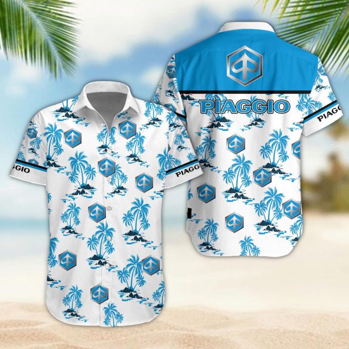 Piaggio 3D Button 3D Button Hawaiian Shirt Gift for Men Dad Father Gift for Men Dad Father
