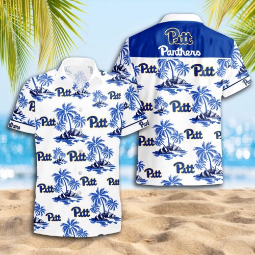 Pittsburgh Panthers 3D Button Hawaii Shirt Gift for Men Dad Father